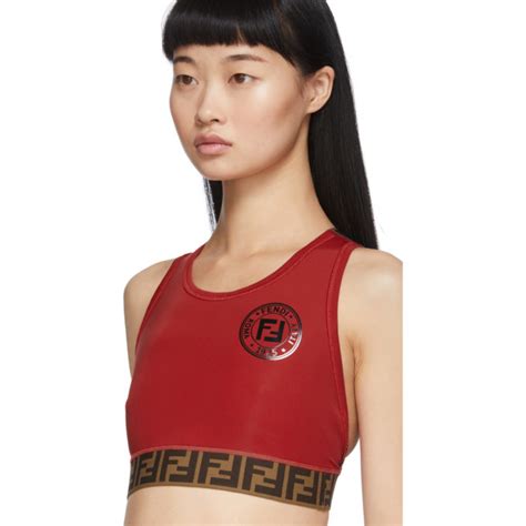 fendi sports bra|Fendi fendirama sports bra.